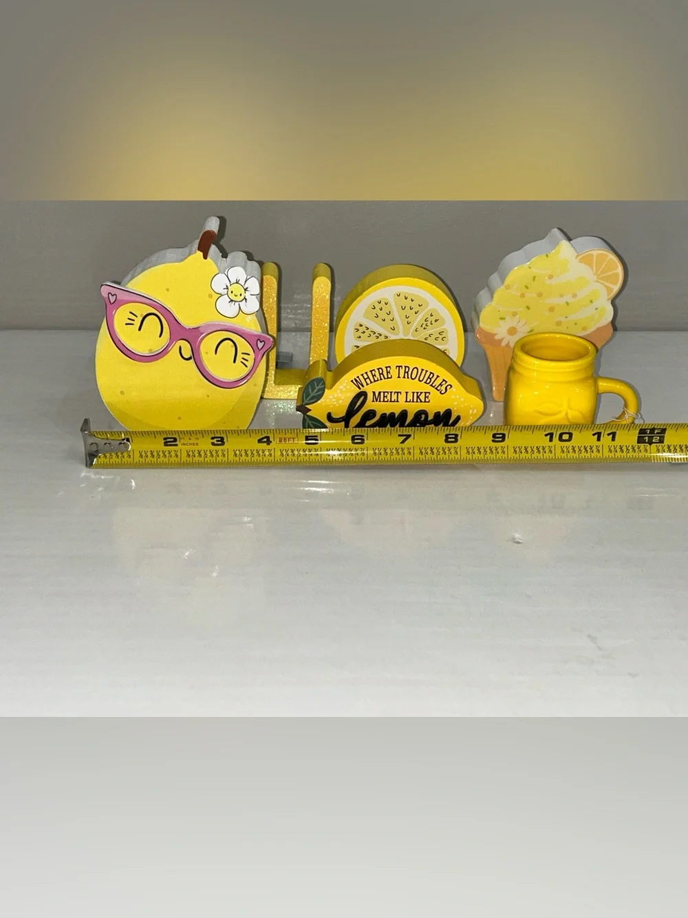The Spring Shop Ceramic Mini Mug & Yellow Hello Lemon Decor Set